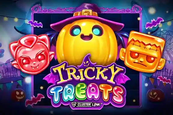 Tricky Treats logo – Slots by Push Gaming at Rollxo Casino